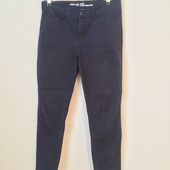 Navy ankle pants - Picture 1 of 2